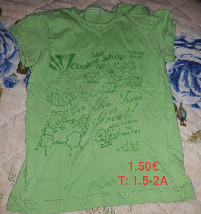 Roupa de menina, tamanho 1.5 a 2 anos.
