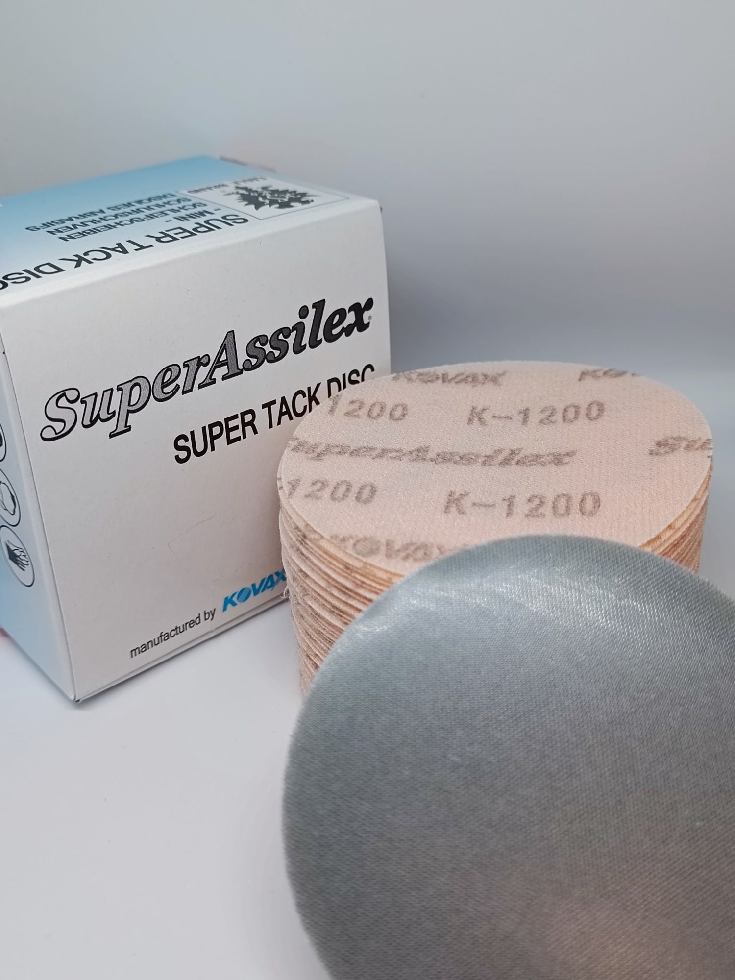 Шліфувальний круг Assilex Orange 75 mm на липучці K1200