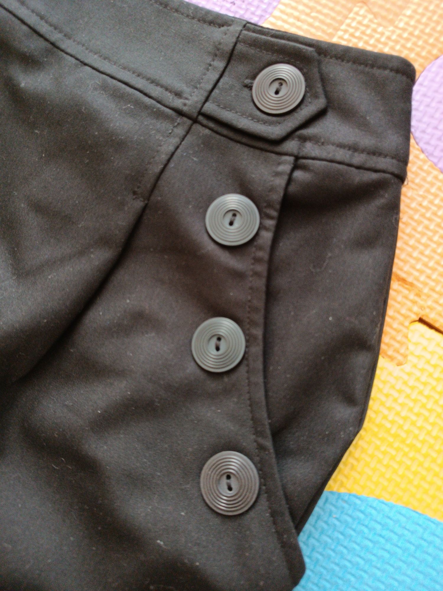 Spódnica mini C&A 36/S czarna z kieszeniami