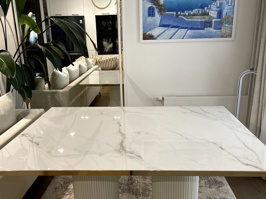 Blat do stołu - spiek Calacatta Gold 110x160