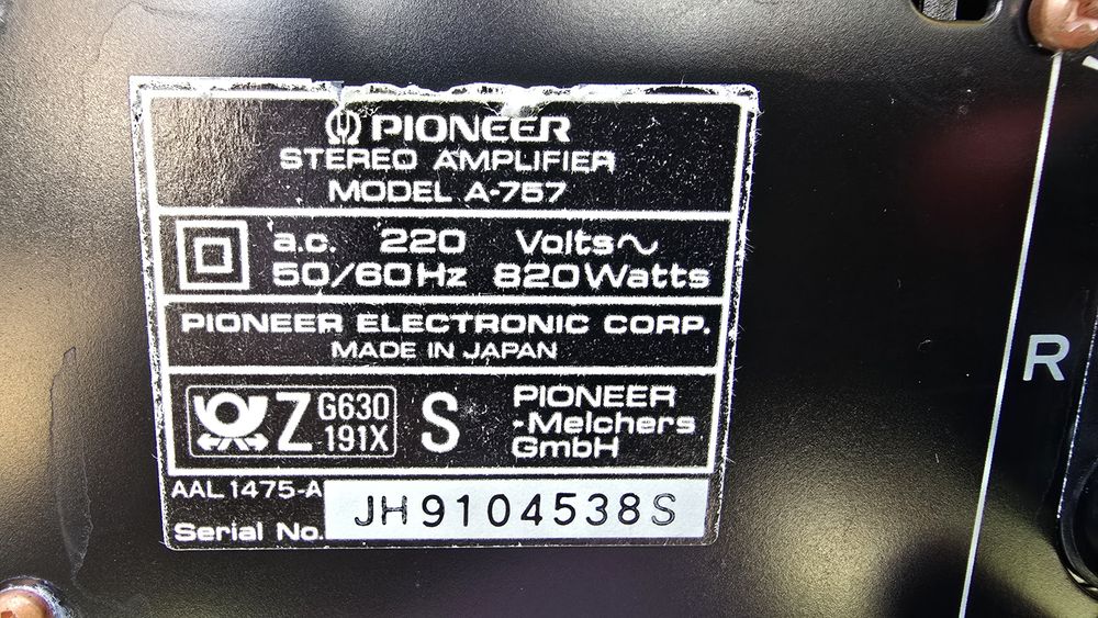 Pioneer  A-757 - wzmacniacz