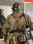 Niemiecka oryginalna Celta Zeltbahn II Wojna Splittertarn Wehrmacht