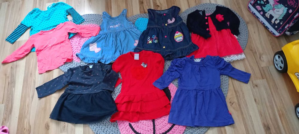 NOWE Zestaw sukienek dla dziewczynki 74 cocodrillo next