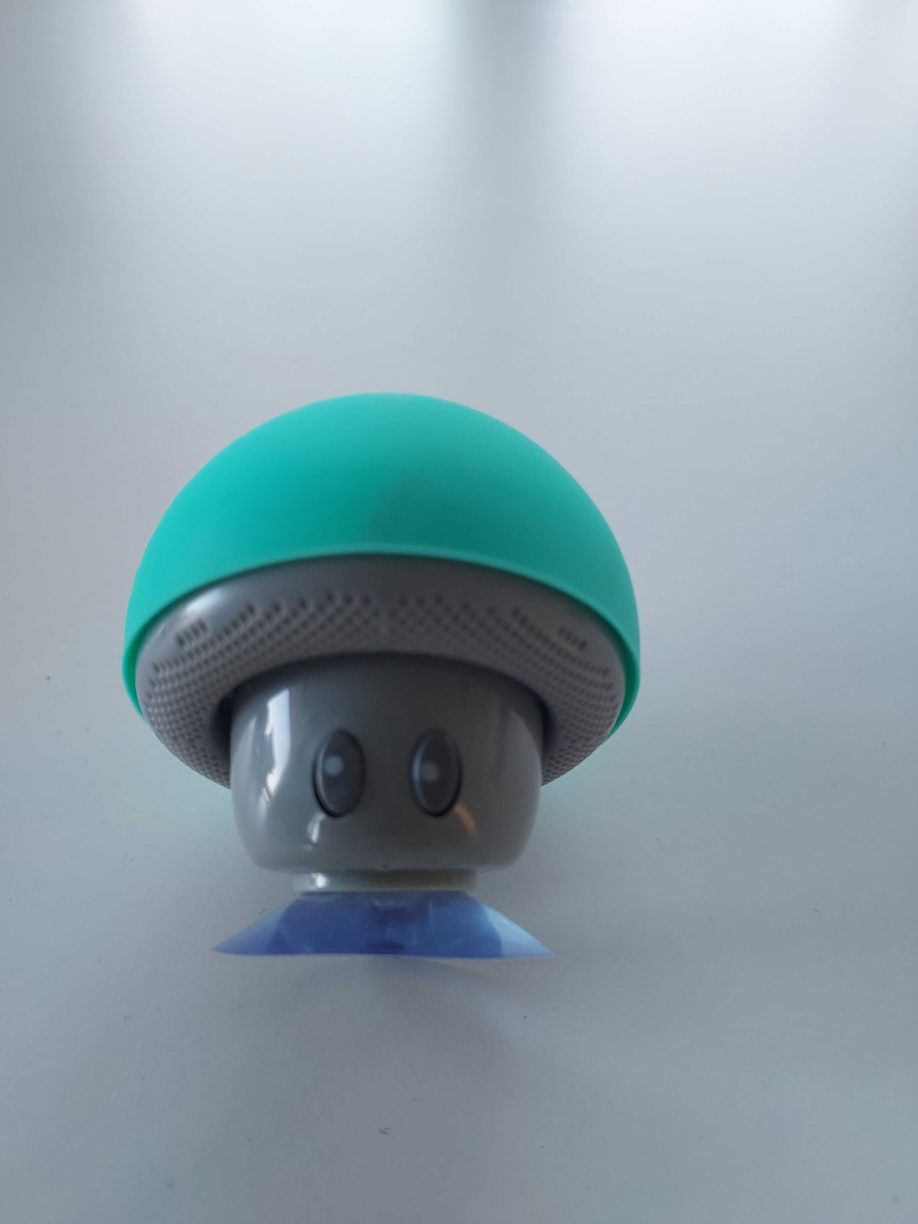 Głośnik Bluetooth grzybek z przyssawką i mikrofonem – miętowy