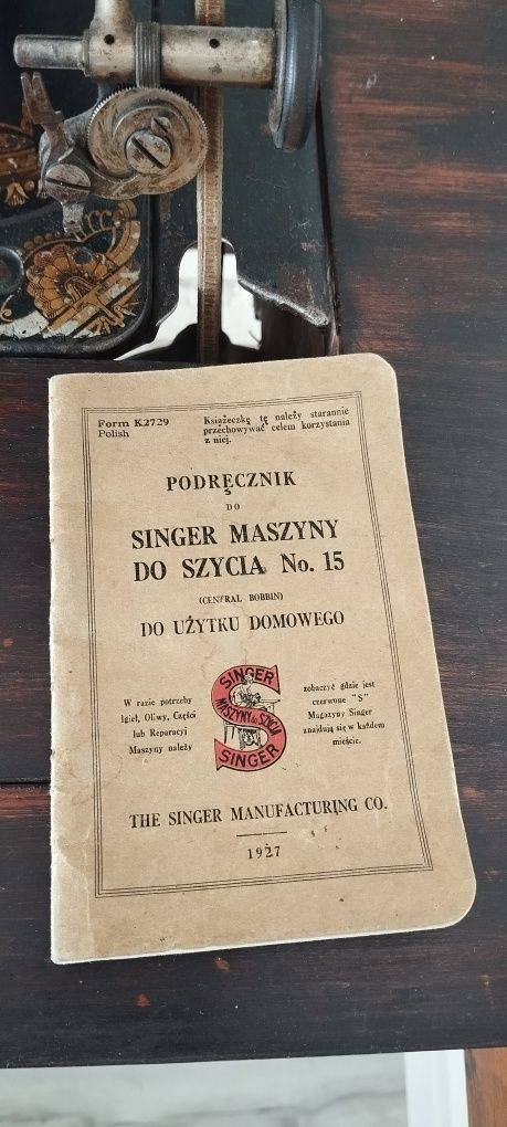 Maszyna Singer r. 1927