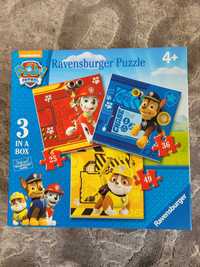 Puzzle Psi Patrol 4+, 3 obrazki w jednym pudełku - Ravensburger