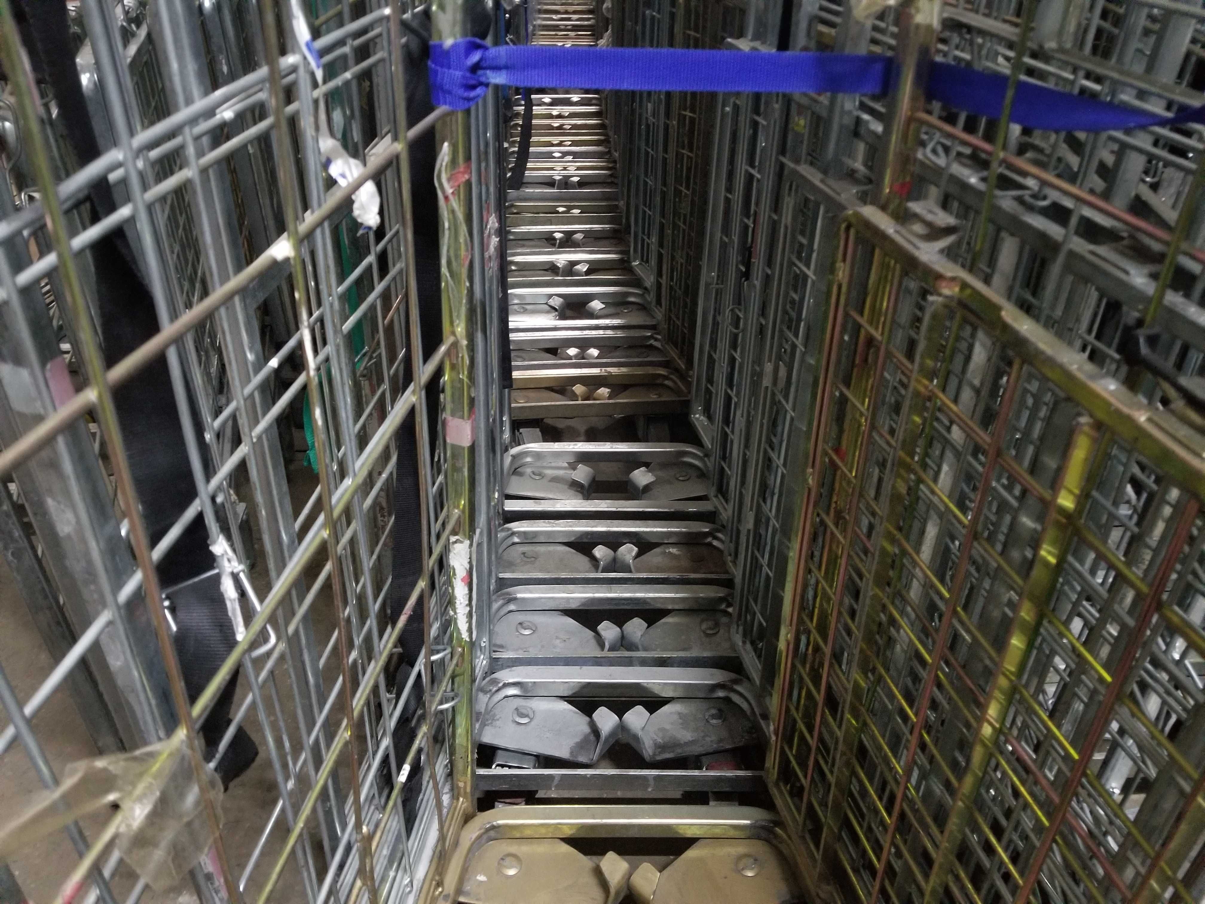 Wózek Transportowy Gniazdowy Platforma Kosz Siatkowy Magazynowy Sklep