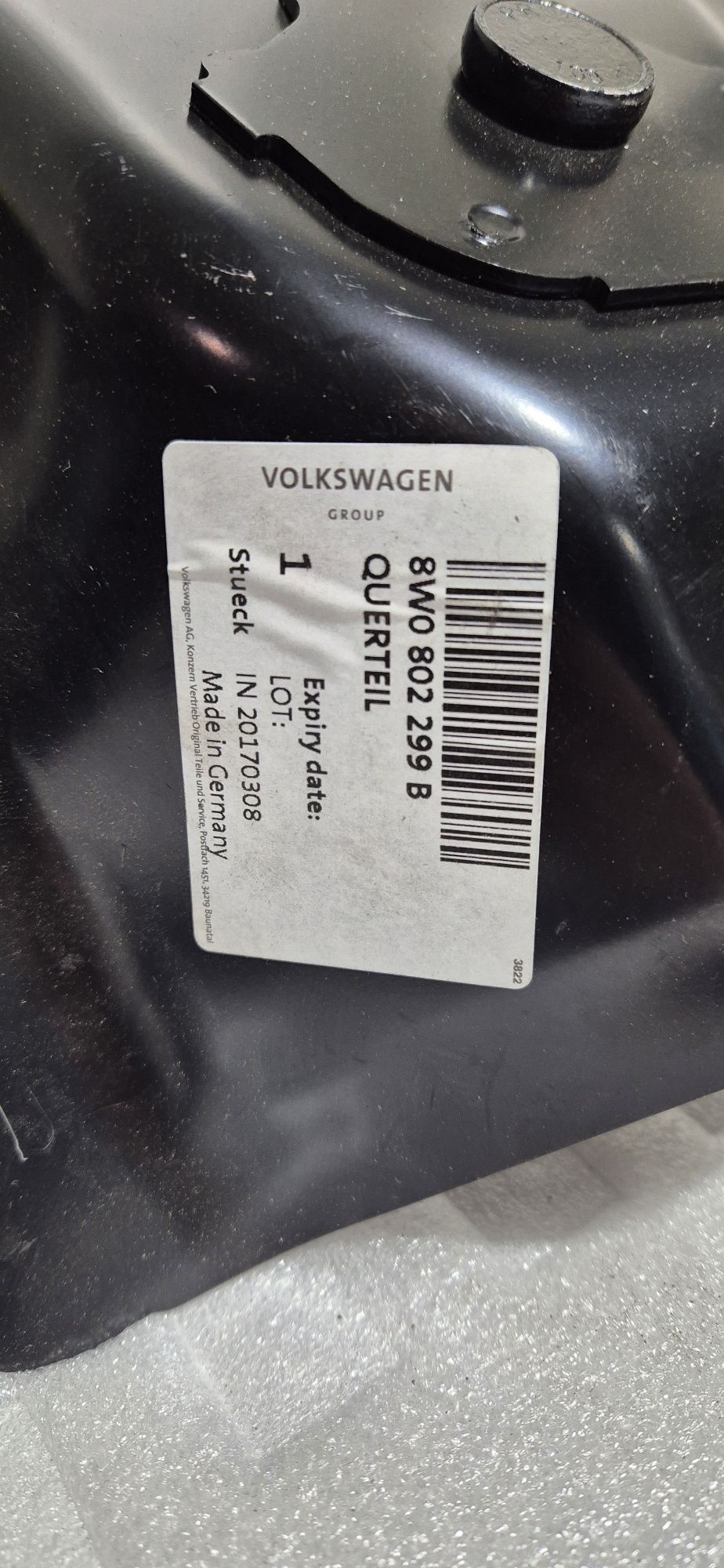 Wzmocnienie poszycie wewnętrzne audi a4 a5 rs4 rs5 nowe oryginał 8W0