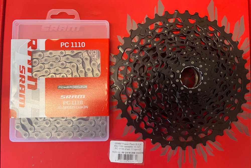 SRAM kaseta XG-1150 11s xd 10-42T i łańcuch PC-1110- 114 ogniw komplet