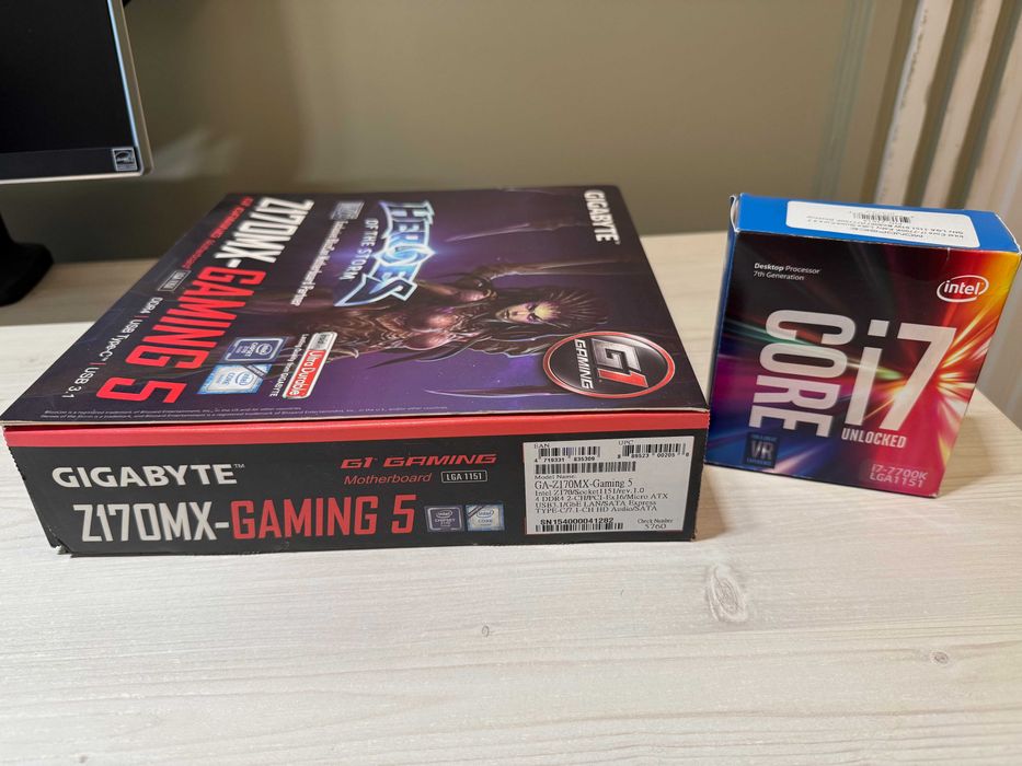 Комплект i7 7700k + Gigabite Z170MX-Gaming 5