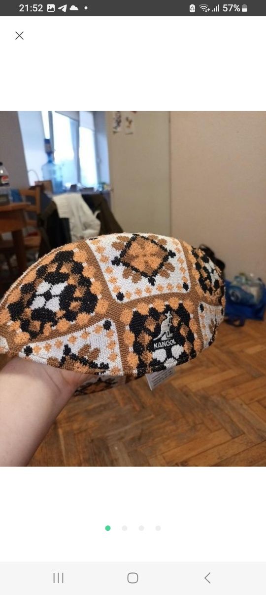 Картуз KANGOL стиль хіпі квітковий принт