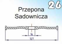 Membrana sadownicza pompy Tornado