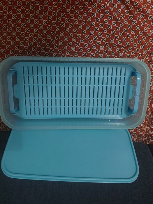 pojemnik  tupperware na ciasto szer 18 dł32 wys12cm