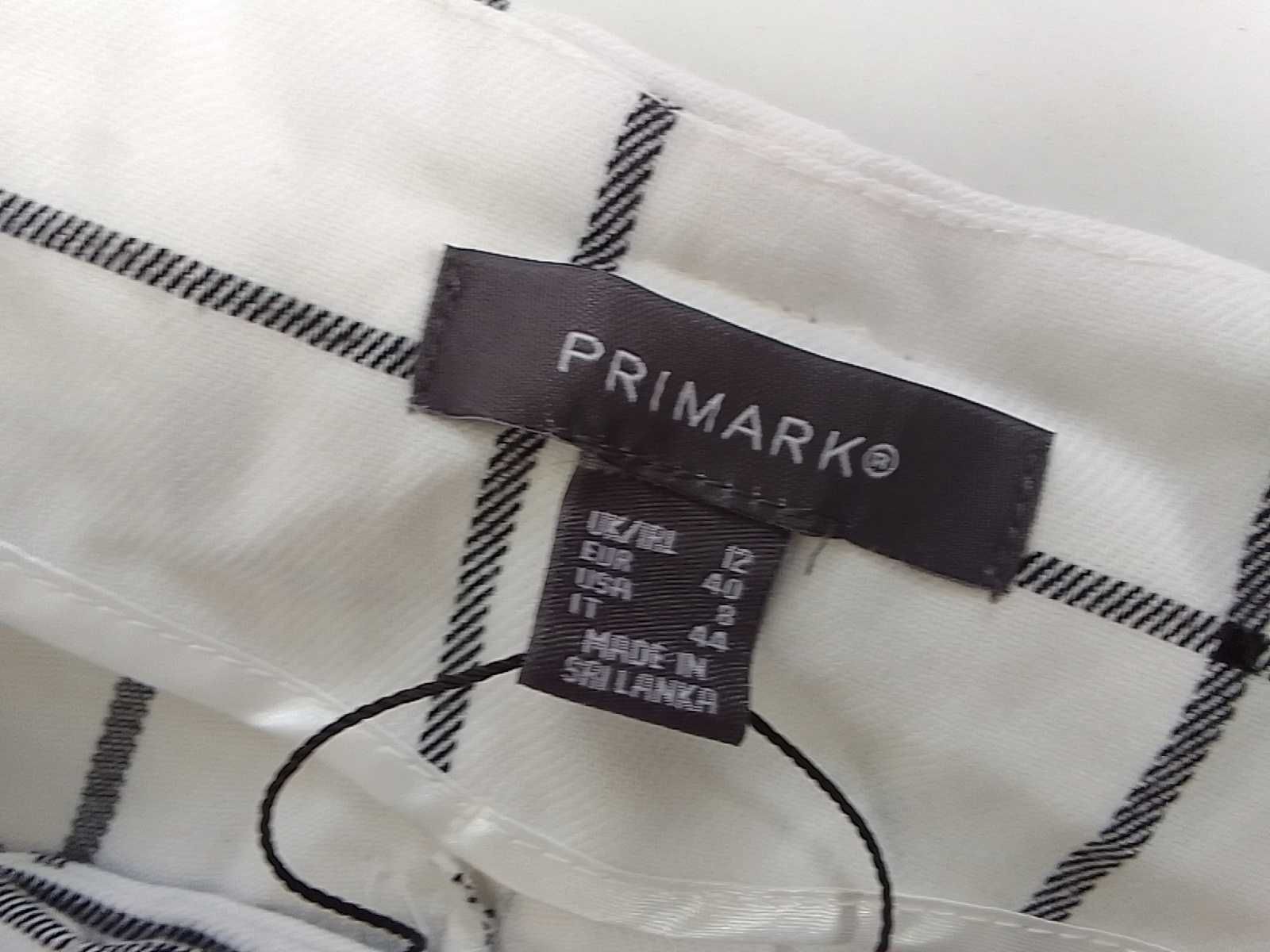 Nowe białe spodnie chinos wysoki stan M L 38 40