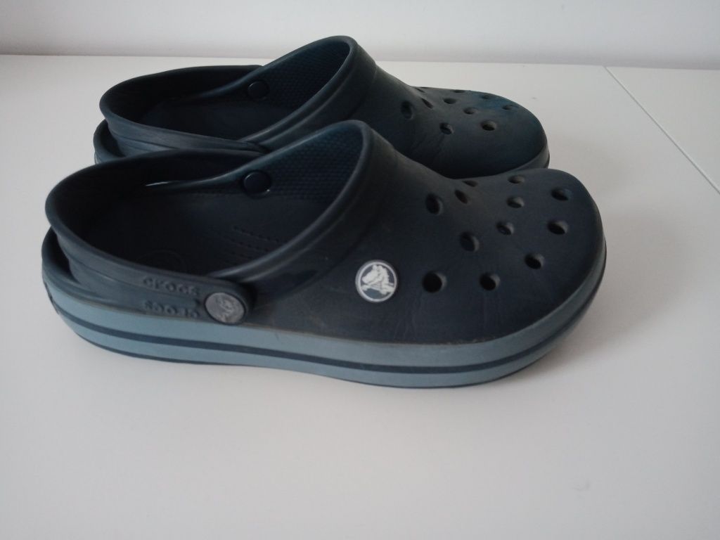 CROCS M4W6 r.34/36 granatowe, crocsy, klapki, kroksy.