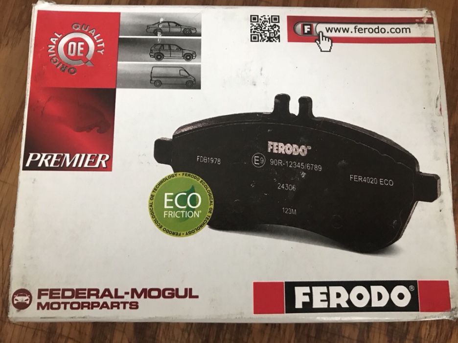 Тормозные колодки MERCEDES (передние) FERODO FDB415