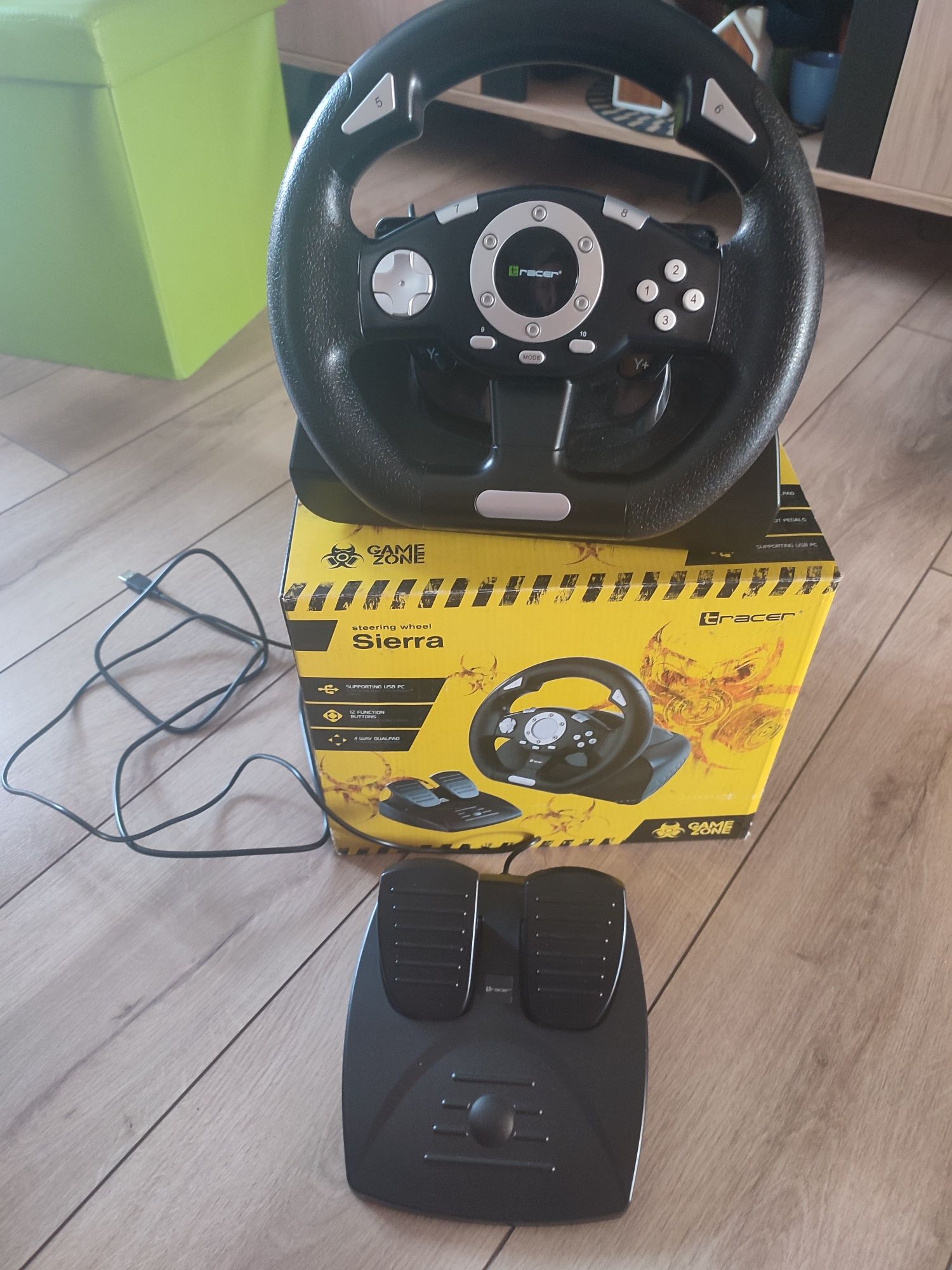 Sprzedam kierownicę Sierra tracer + gra