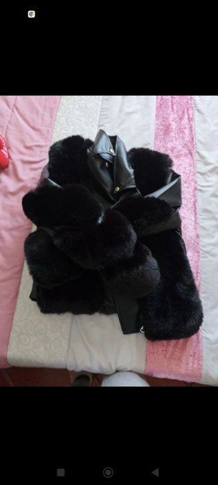 Casaco napa com pelo