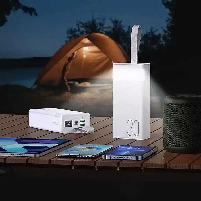 Повербанк power bank 30000 mAh с фонариком/быстрая зарядка