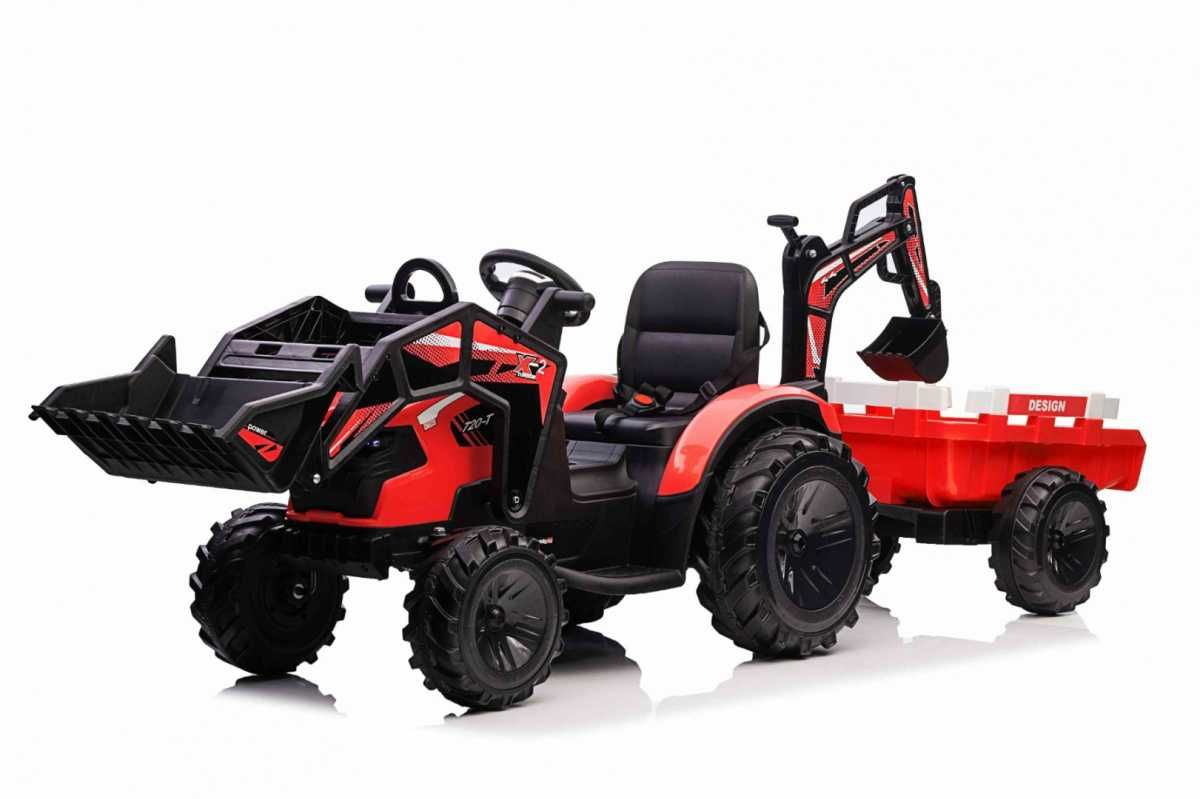 Auto Pojazd Traktor na akumulator z Przyczepą 720-T dla dzieci