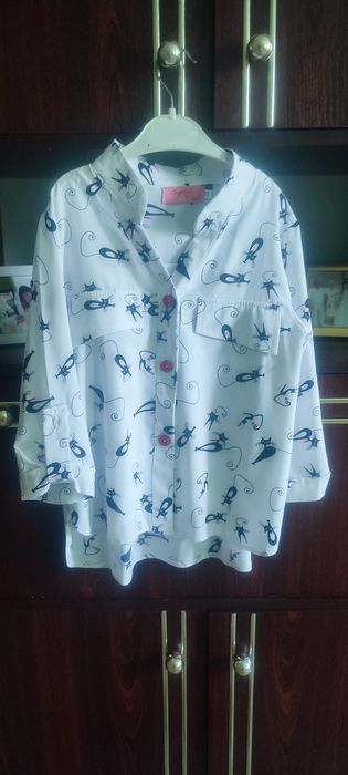 Блуза, рубашка для дівчинки 6-8 років в школу