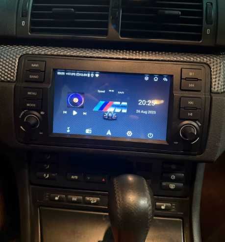 Rádio 7" BMW Serie 3 E46 c/ CarPlay/Android Auto GPS (4/64GB) NOVO