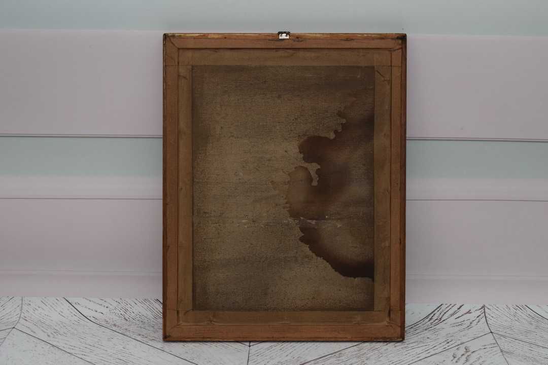 Wiktor Zin 1979 - Stary Młyn - Pastel za Szkłem - Polski Obraz Olejny