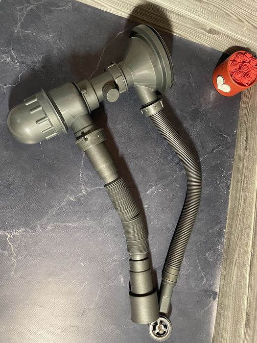 Сифон для кухні. Євросифон. Круглий перелив