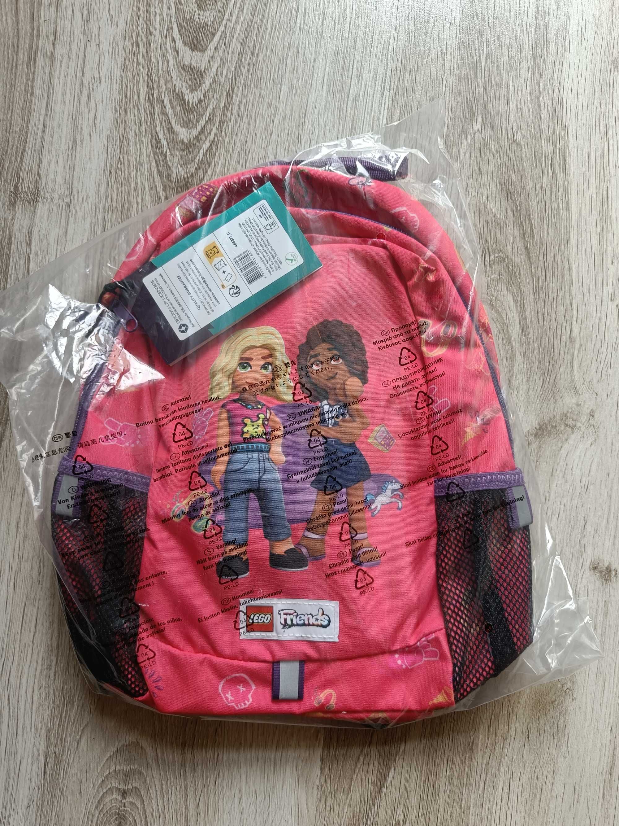 NOWY Plecak szkolny przedszkolny Lego Friends NOVA I ALIY