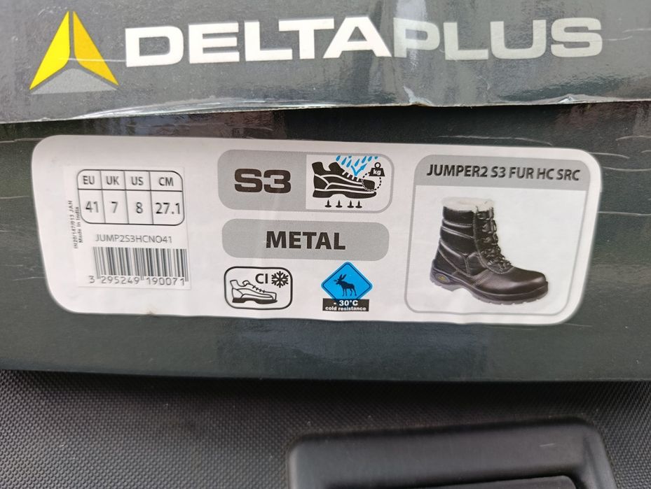 Buty robocze zimowe Deltaplus Jumper2 S3. Nowe rozmiar 41.