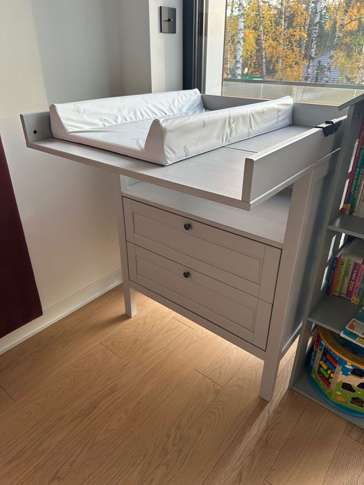 IKEA SUNDVIK Komoda z przewijakiem szary