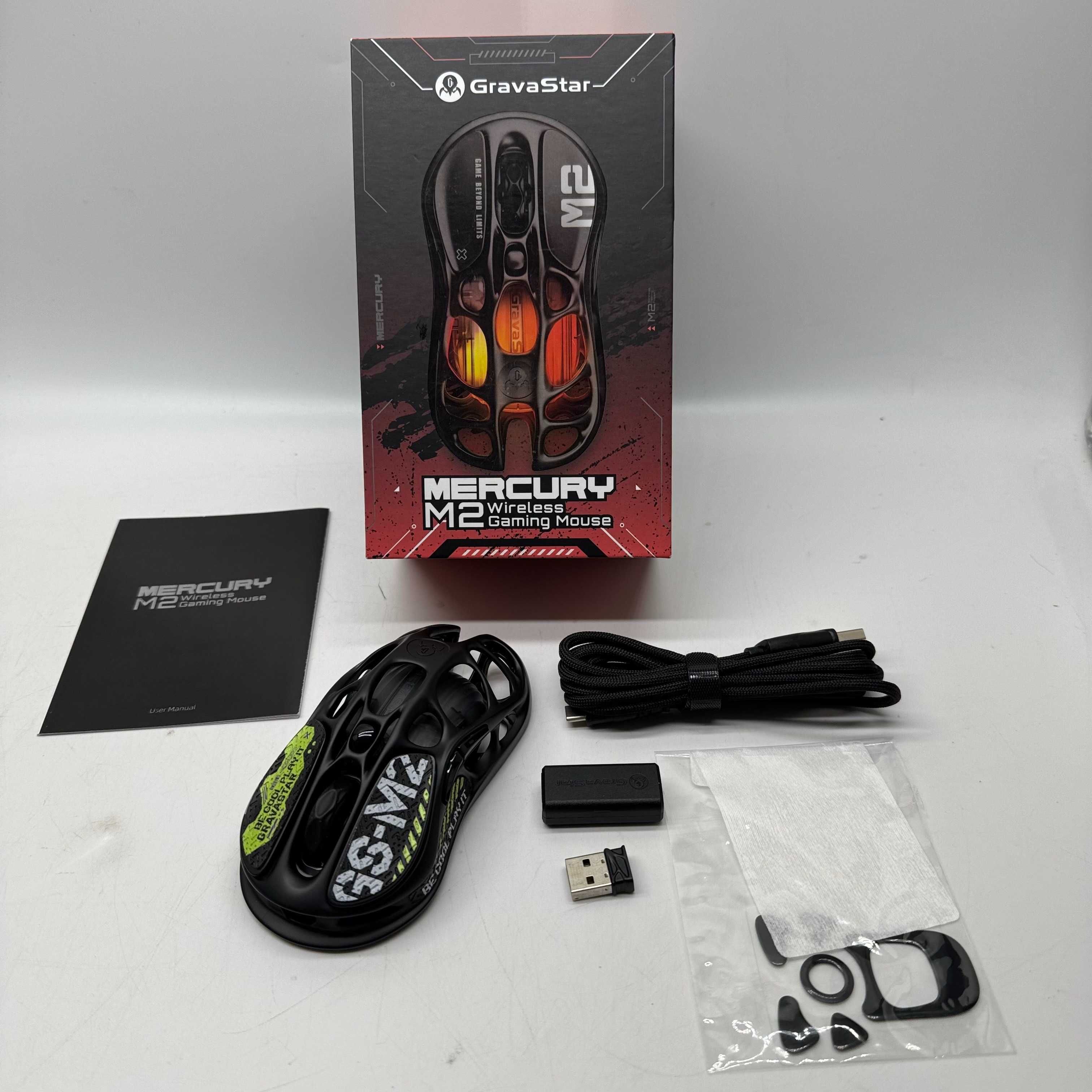 Myszka bezprzewodowa GravaStar Mercury M2 sensor optyczny, czarna