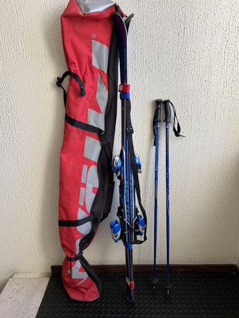 Ski - Conjunto de skis, batons e botas