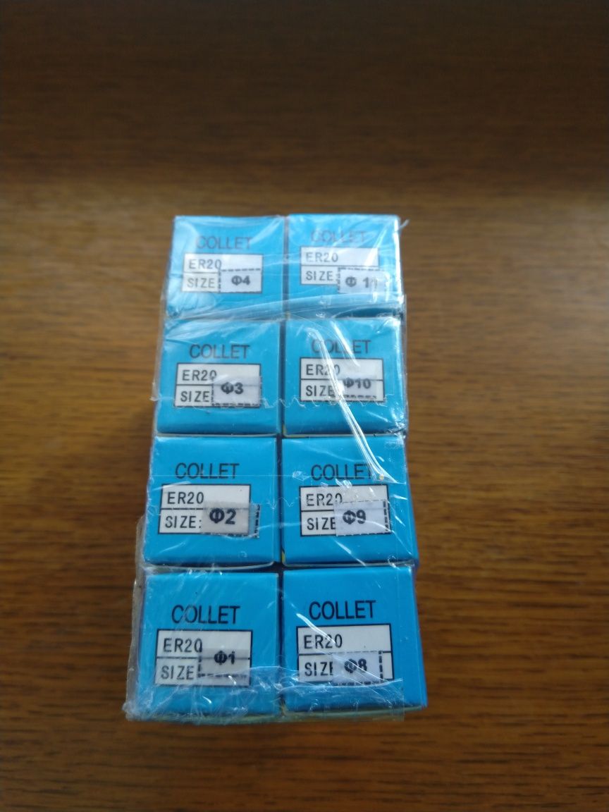 Tuleje zaciskowe ER20 zestaw