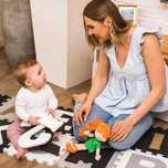 Mata do zabawy puzzle piankowe litery BABYONO