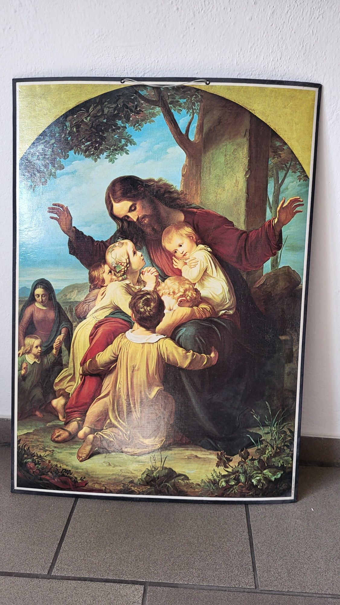 Oleodruk "Niech małe dzieci przyjdą do mnie"
Carl Christian Vogel von