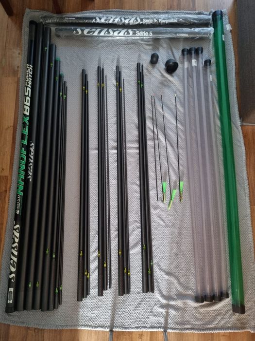 Tyczka sensas power match nanoflex 865 + kosz + dodatki