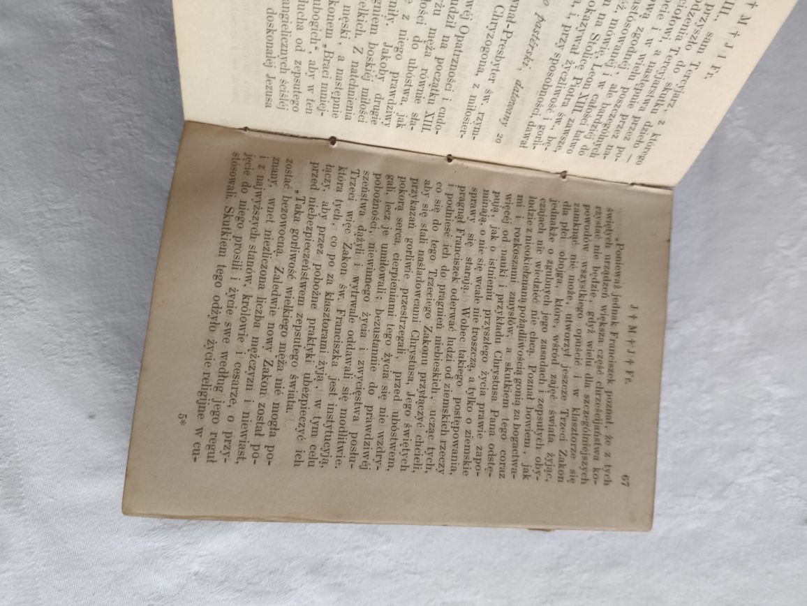 Brewijarzyk Trzeciego Zakonu Świętego Ojca Franciszka z 1887 roku