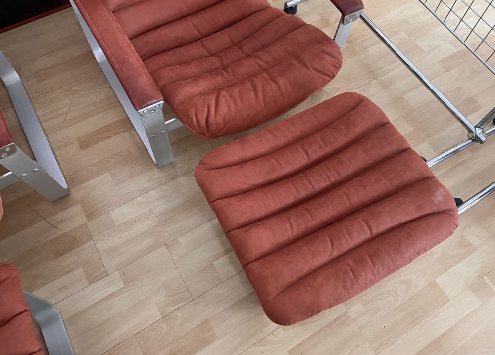 Ilmari Lappaleinen dla Asko. Para foteli Pulkka  mid century