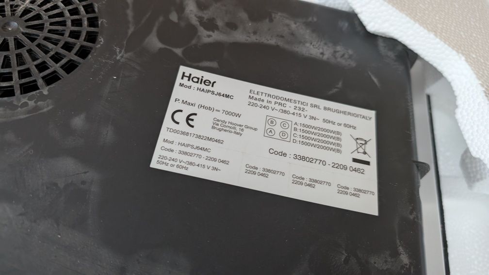 Płyta indukcyjna Haier HAIPSJ64MC