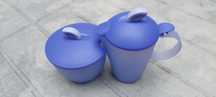 Tupperware cukiernica i dzbanek na mleko/ mlecznik