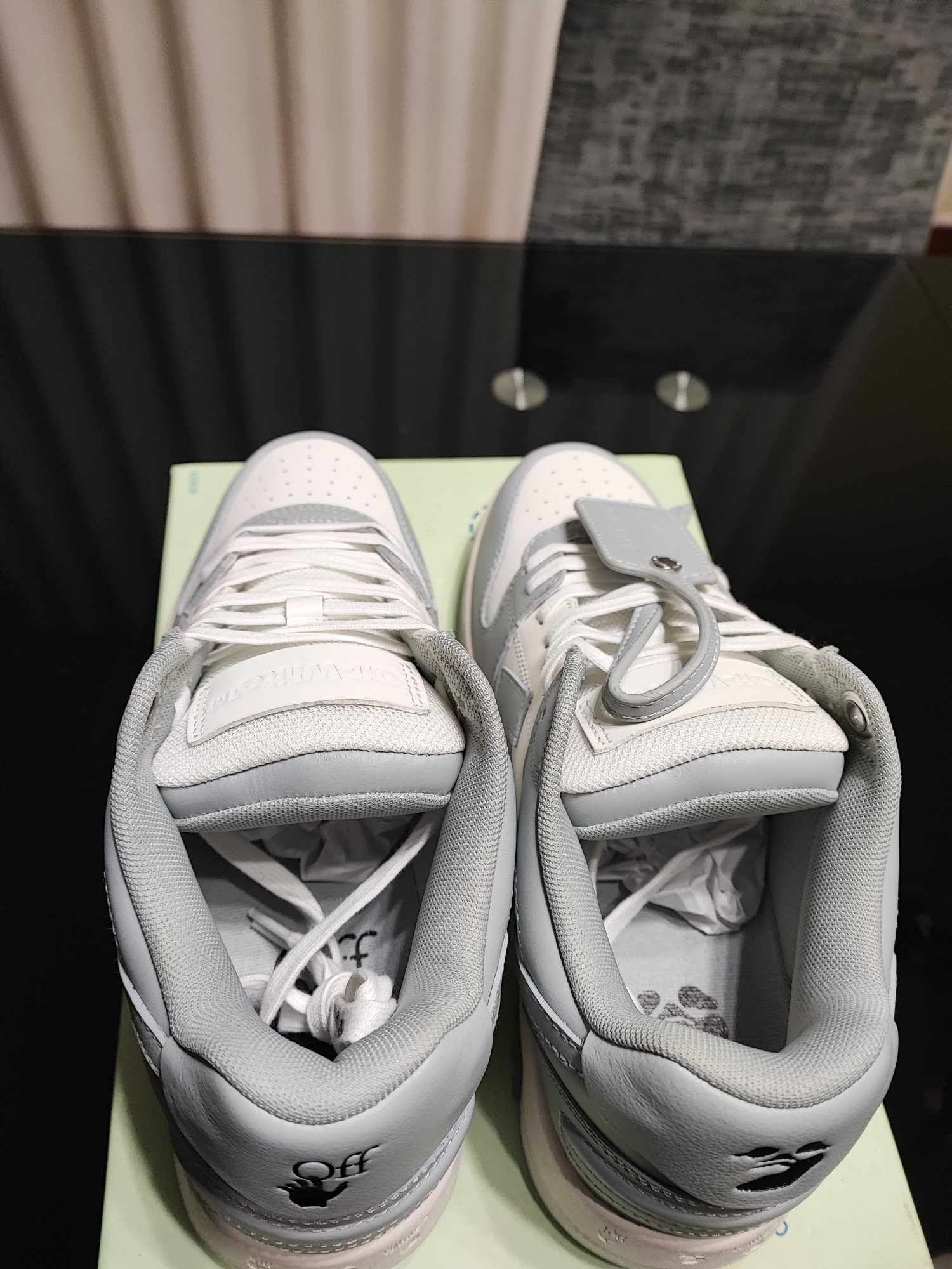 Off White "Out Of Office" Grey