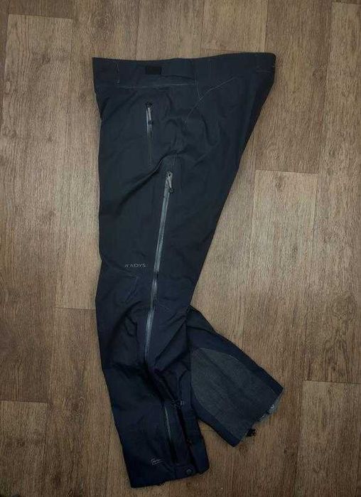 Штани radys r2 light лижні чоловічі чорні терекінгові непромокаючі