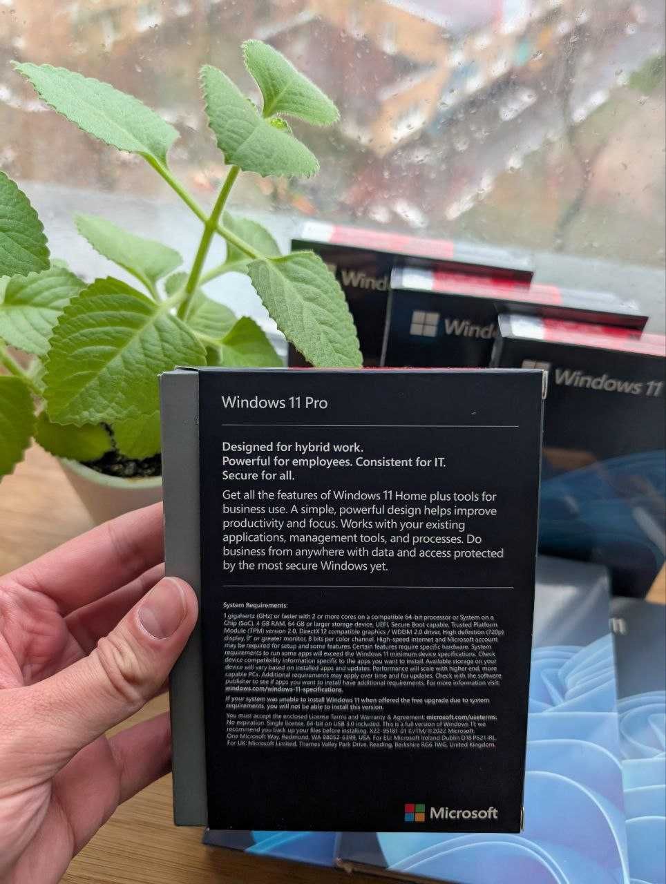 Боксова Windows 11 Pro BOX USB Оригінал Віндовс Активація Коробка VIP