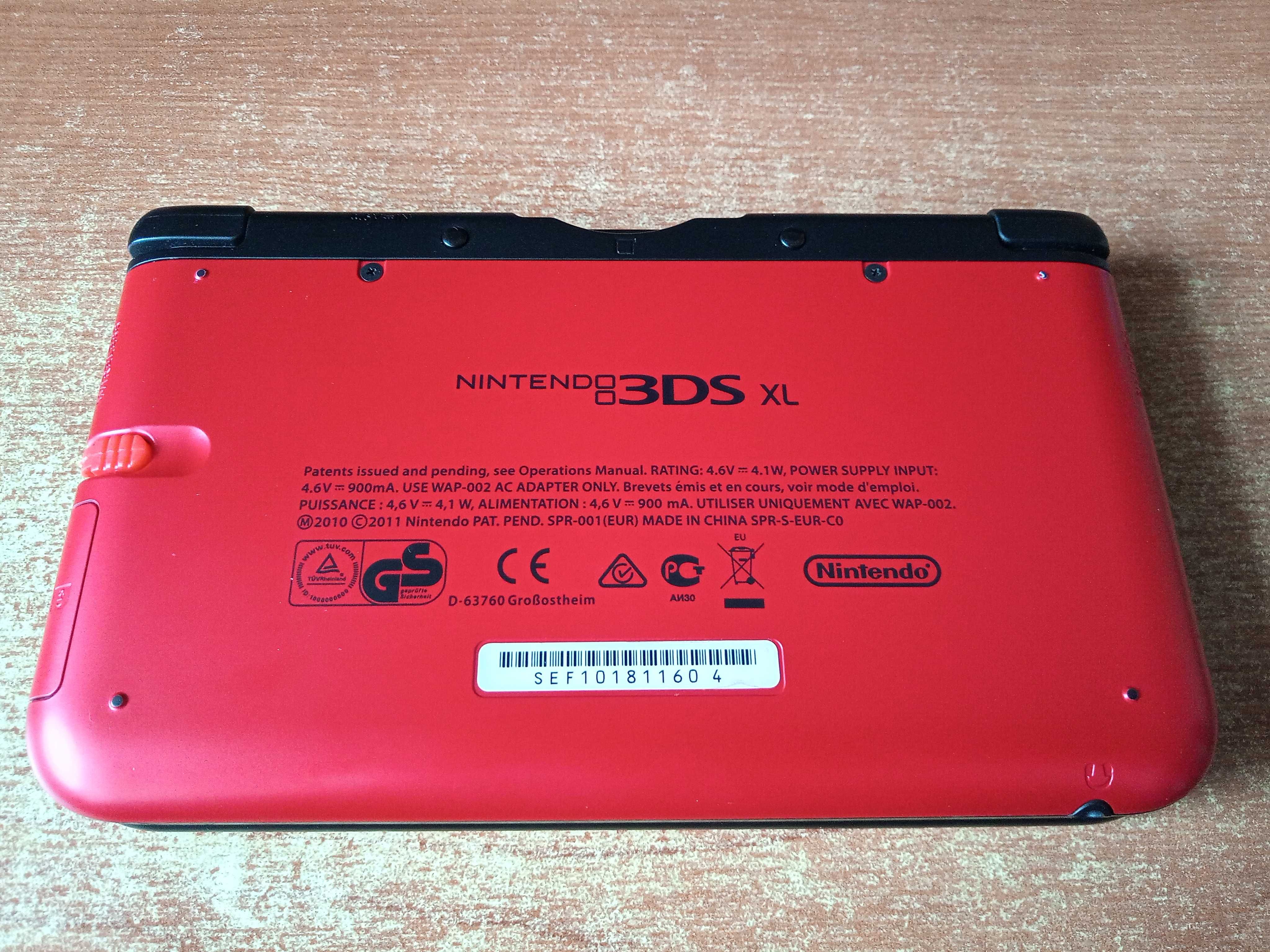 Nintendo 3DS XL Red + 64Gb (com todos jogos Pokémon) (Desbloqueada)