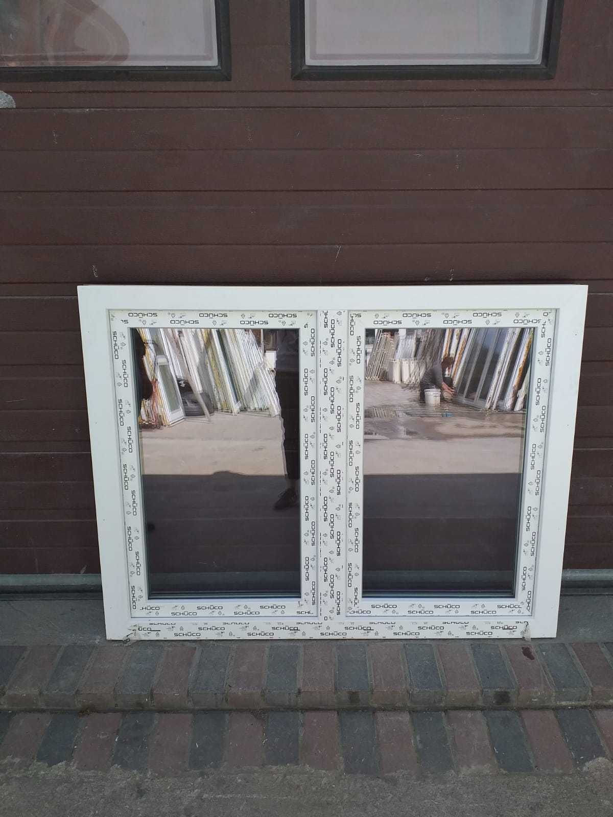 Nowe okno dwuskrzydłowe Schuco 144x111 pcv DOWÓZ CAŁY KRAJ