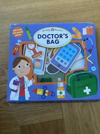 Let's Pretend Doctor's Bag ksiazka z puzzlami p