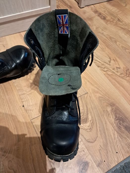 Glany skórzane czarne