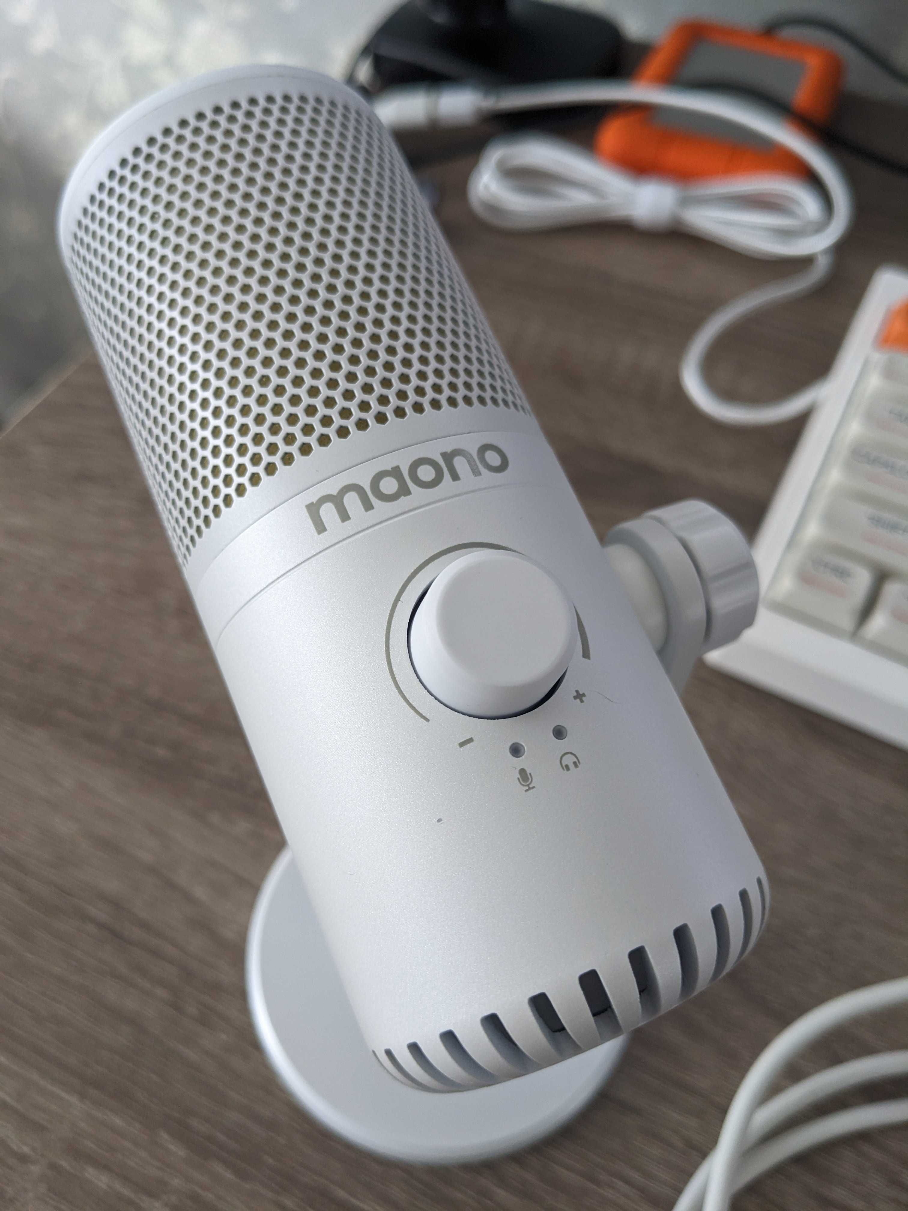Мікрофон Maono DM30 RGB White USB