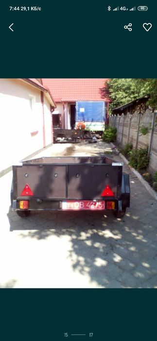 Прицеп новый легковой Xaмep Люкс 2.15 м / 1.31м (бакелитовый) Причіп